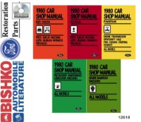 1980 FORD PINTO, MUSTANG, CAPRI, GRANADA, LINCOLN VERSAILLES, MERCURY BOBCAT, MONARCH Body, Chassis & Electrical Service Manual sample image