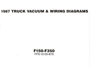 1987 Ford F-100, F-250, F-350 Truck Wiring Diagrams Manual