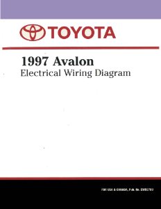1997 Toyota Avalon Wiring Diagrams Manual