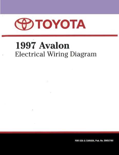 1997 Toyota Avalon Wiring Diagrams Manual