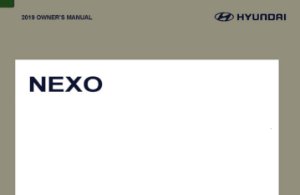 2019 Hyundai Nexo Owner's Manual