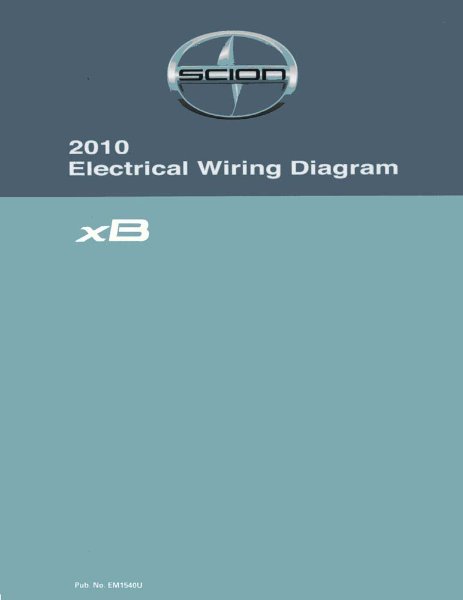 2010 Scion Xb Wiring Diagrams Manual