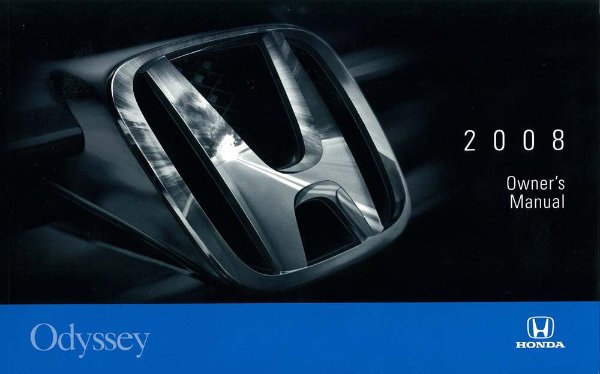 2008 Honda Odyssey Owner's Manual