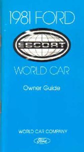 1981 Ford Escort Owner's Manual