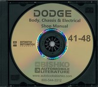 1941-48 DODGE Full Line Body, Chassis & Electrical Repair Shop Manual sample image