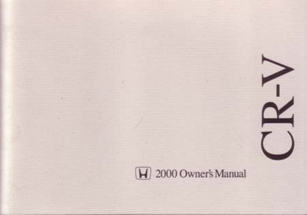 2000 Honda CR-V Owner's Manual