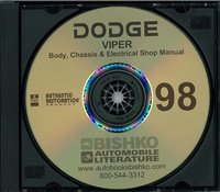 1998 DODGE VIPER Body, Chassis & Electrical Service Manual sample image