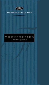 1995 Ford Thunderbird Owner's Manual