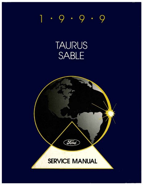 1999 Ford Taurus & Sable Factory Shop Service Manual