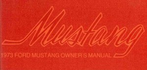 1973 Ford Mustang Owner's Manual