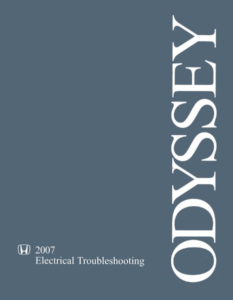 2007 Honda Odyssey ETM Wiring Diagrams Manual