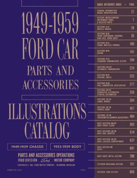 1949–1959 Ford All Models Parts Book