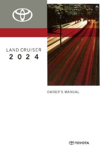 2024 Toyota Land Cruiser Owner's Manual