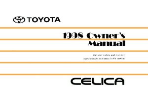 1998 Toyota Celica Owner's Manual