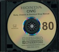 1980 HONDA CIVIC Body, Chassis & Electrical Service Manual sample image