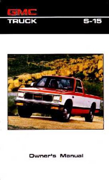 1986 GMC S-15 Jimmy & Pickup Owner's Manual