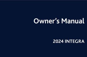2024 Acura Integra Owner's Manual