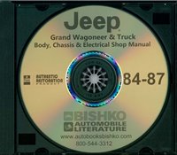 1984-87 JEEP GRAND WAGONEER & TRUCK Body, Chassis & Electrical Service Manual sample image