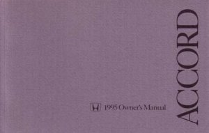 1995 Honda Accord Coupe Owner's Manual