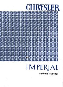 1966 Chrysler IMPERIAL - ALL MODELS Factory Shop Service Manual