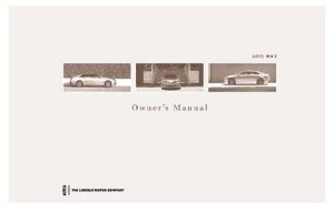 2015 Lincoln MKZ Owner's Manual