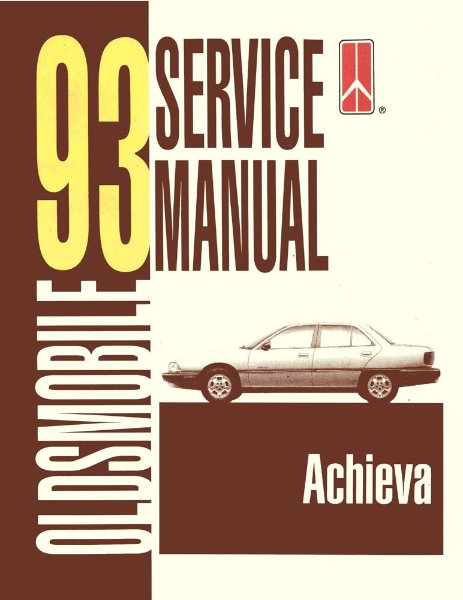 1993 Oldsmobile Achieva Factory Shop Service Manual