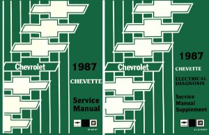 1987 Chevrolet Chevette Factory Shop Service Manual