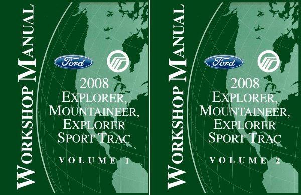 2008 Ford Truck Explorer, Mountaineer Factory Shop Service Manual