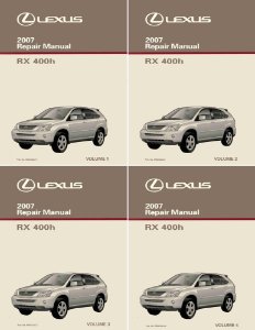 2007 Lexus RX 400h Factory Shop Service Manual