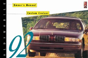 1992 Oldsmobile Custom Cruiser Owner's Manual