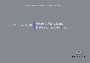 2017 Infiniti Q50 Owner's Manual