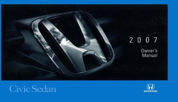 2007 Honda Civic Sedan Owner's Manual