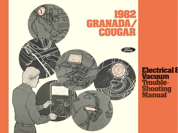 1982 Ford Granada, Cougar Wiring Diagrams Manual