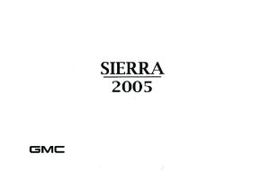 2005 GMC Sierra Owner's Manual