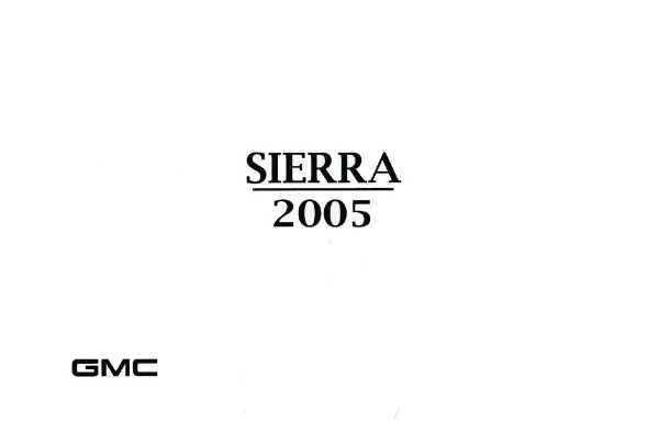 2005 GMC Sierra Owner's Manual