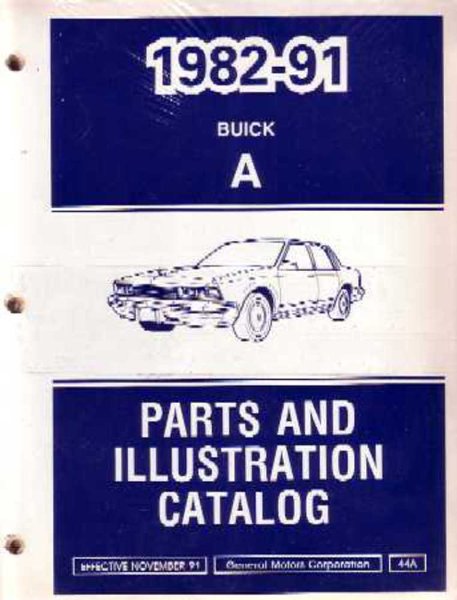 1982–1991 Buick Century Parts Book