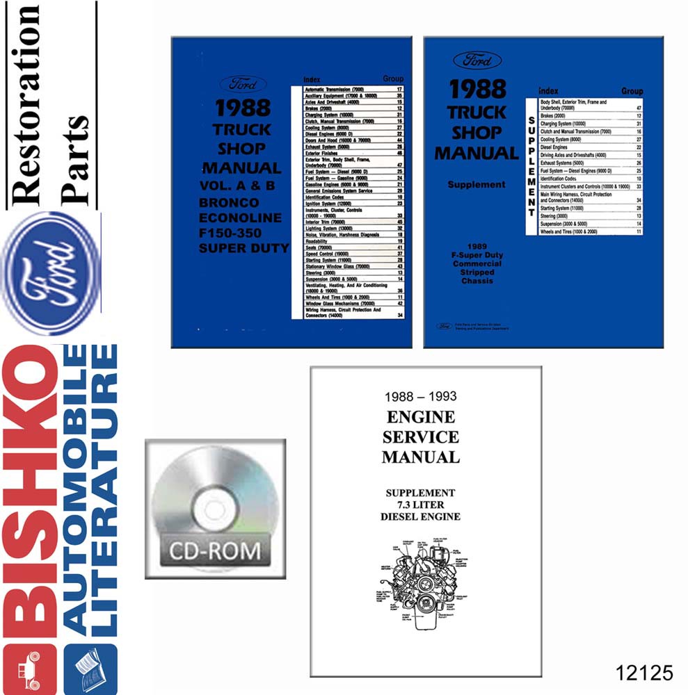 1988 Ford Light Duty Truck Shop Service Repair Manual PDF Engine Electrical