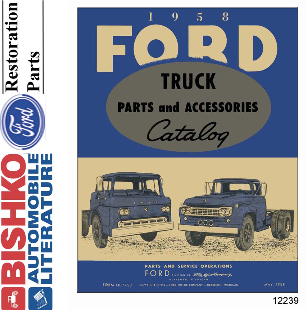 1958 Ford Truck Parts Numbers Book List PDF Interchange Images