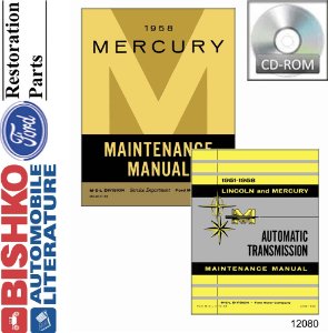 1958 Mercury Mercury Factory Shop Service Manual