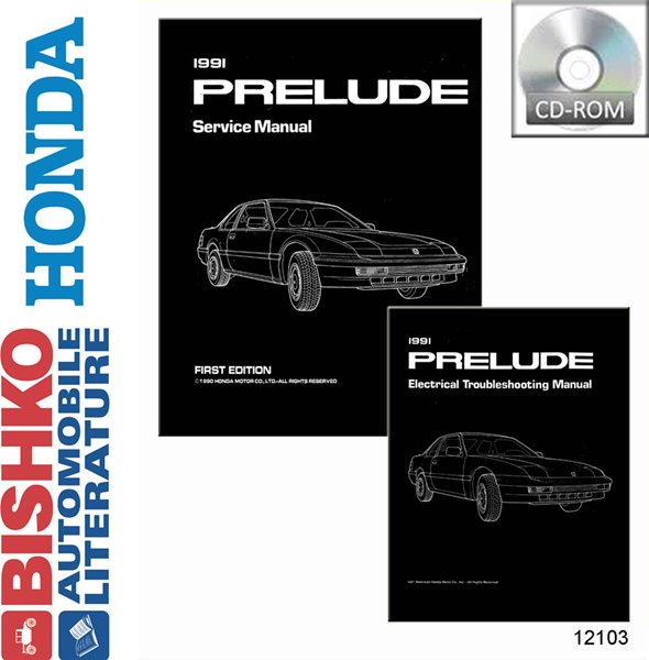 1991 HONDA PRELUDE Body, Chassis & Electrical Service Manual w/ETM Manual main image