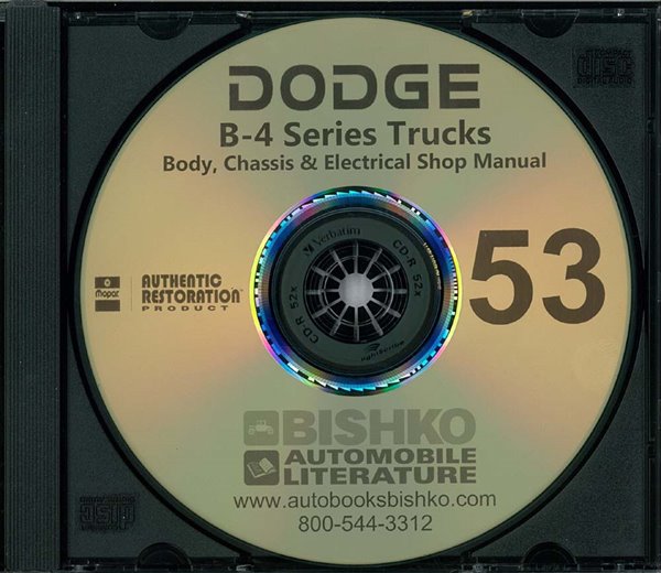 1953 Dodge Truck All Models Factory Shop Service Manual