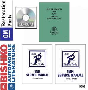1984 Buick ALL MODELS FISHER BODY Factory Shop Service Manual