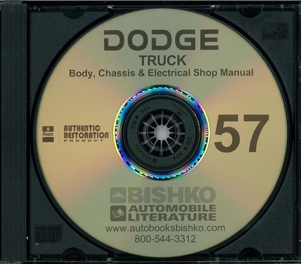 1957 Dodge Truck Trucks Factory Shop Service Manual