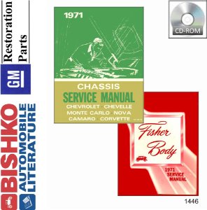 1971 Chevrolet All Models Fisher Body Factory Shop Service Manual