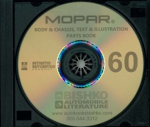 1960 Mopar Chrysler Dodge Plymouth Part Numbers Book PDF List Guide Interchange
