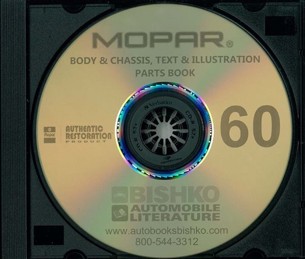 1960 Mopar Chrysler Dodge Plymouth Part Numbers Book PDF List Guide Interchange