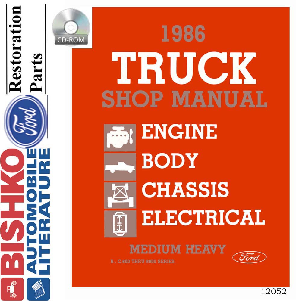1986 FORD MED DUTY, HEAVY DUTY Body, Chassis & Electrical Service Manual