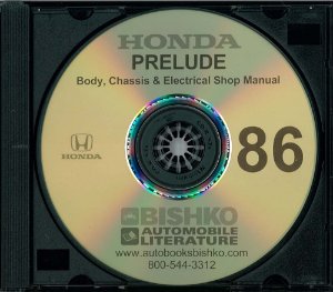 1986 Honda Prelude Factory Shop Service Manual