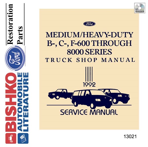 1992 Ford B, C, F 600-8000, Medium, Heavy Duty Truck Factory Shop Service Manual