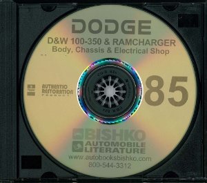 1985 Dodge D/W 100-350 Truck, Ramcharger Factory Shop Service Manual
